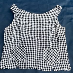 Black and white Helen Blakl sleeveless top